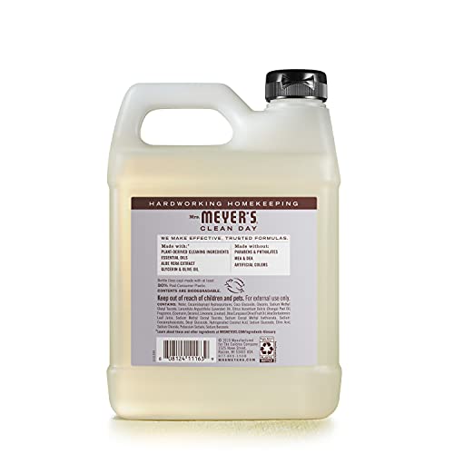 Mrs. Meyer's Hand Soap Refill - Lavender Scent, Plant-Derived, 33 oz, Cruelty-Free