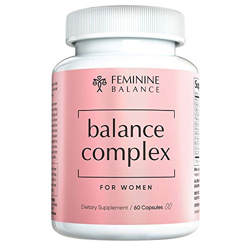 Balance Complex Feminine Care Set - 100 Billion Probiotics for Vaginal Health & pH Balance - 60 Caps