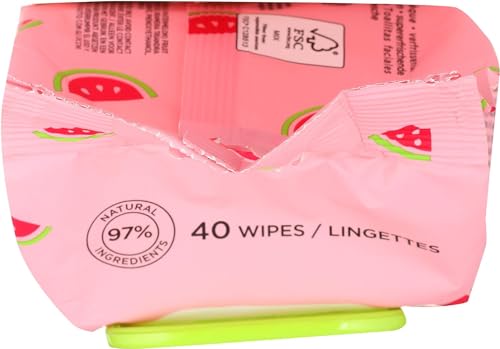 Yes To Facial Cleansing Wipes - Hydrating Makeup Remover with Watermelon & Aloe Vera - 1 Pack