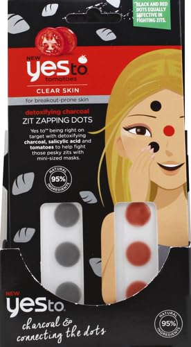 Zit Zapping Dots | Detoxifying Charcoal, 24 Patches, Suitable for Blemish Prone Skin