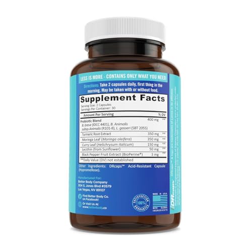 BB Company Provitalize Probiotic - Supports Digestive Health, Joint Relief & Curves - 60 Ct