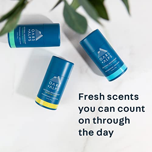 Oars + Alps Deodorant - Powerful Odor Protection, Vegan Ingredients, Fresh Ocean Splash - 2.6 Oz