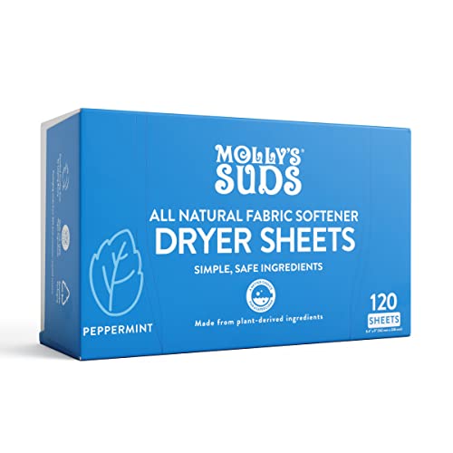 Molly's Suds Peppermint Laundry Detergent Bundle - Deep Clean, Hypoallergenic, 50oz & 120 Sheets