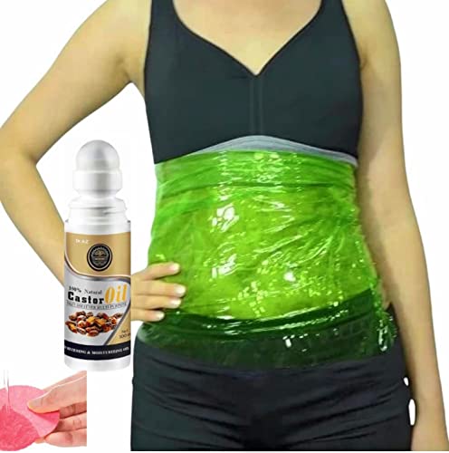 Castor Oil Pack Kit - Enhanced Absorption, Reusable Comfort, Waterproof Wraps - 1 Set
