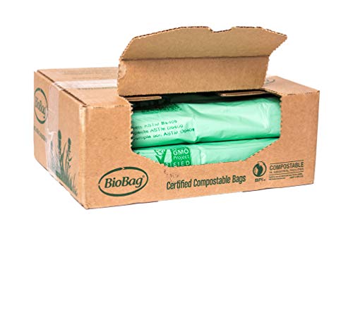 BioBag Compost Bags - Certified Compostable Liners, Strong & Durable - 48 Gallon, 80 Count