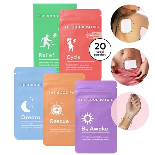 The Good Patch Mixed Bundle - Plant-Based Relief for Common Ailments, 20 Patches