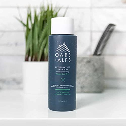 Oars + Alps Men's Shampoo - Soothes Scalp, Moisturizes Hair, Vegan - 13.5 Fl Oz