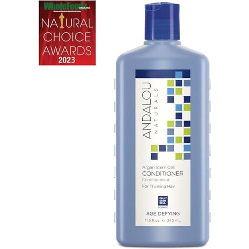 Andalou Naturals Argan Stem Cell Conditioner - Revitalizes Dull Hair, Cruelty-Free - 11.5oz