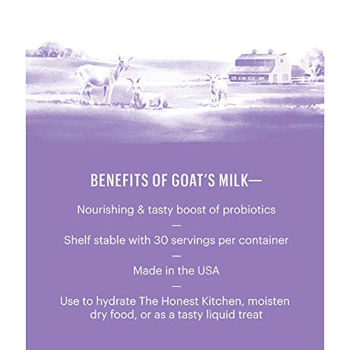 The Honest Kitchen Goat's Milk Supplement - Probiotics for Cats & Dogs, All Natural - 5.2oz
