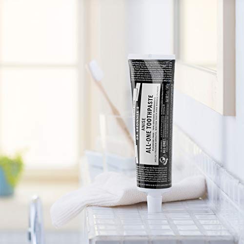 Dr. Bronner’s All-One Toothpaste - 70% Organic, Fluoride & SLS-Free, Freshens Breath - 3-Pack