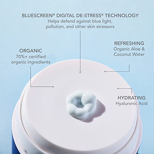 COOLA Water Cream Face Moisturizer - SPF 50, Hydration with Hyaluronic Acid & Coconut Water - 1.5oz