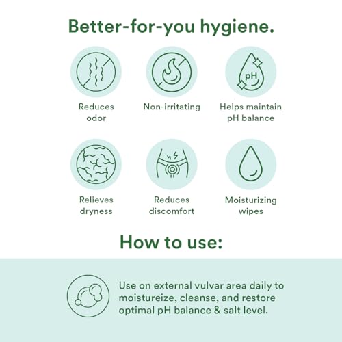 Good Clean Love Rebalance Feminine Wipes - Moisturizing, pH-Balanced, Aloe - 24 Biodegradable