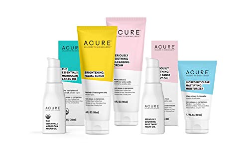 Acure Face Mask - Brightens Skin with Niacinamide & Kale, Vegan, 1 Single Use