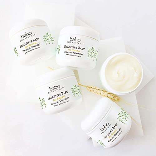 Babo Botanicals Healing Ointment - Relieves Eczema & Irritated Skin, 99% Organic - 3oz
