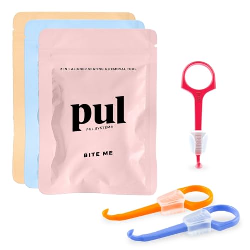 PUL 2-in-1 Aligner Tool - Relieves Sore Gums, Hygienic & Durable Design - Fits Invisalign & More