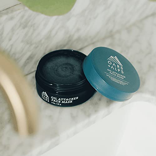 Oars + Alps Face Mask - Deep-Cleansing, Kaolin Clay & Niacinamide, TSA-Friendly - 2 Oz