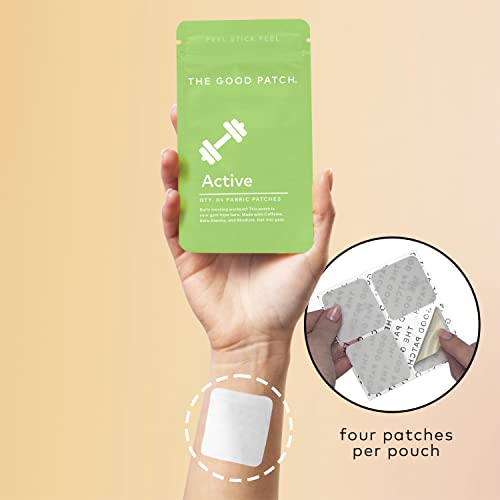 The Good Patch Active Wellness Patches - Energy Support with Caffeine & Rhodiola - 8 Patches