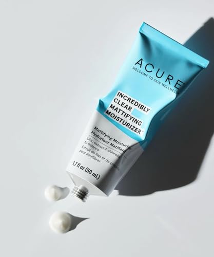 Acure Mattifying Face Moisturizer - Hydrating Oil-Free Formula with Lilac & Chlorella - 1.7 oz