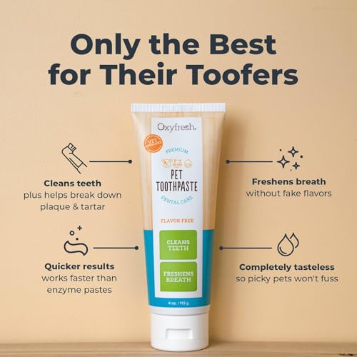 Oxyfresh Dog Toothpaste - Fresh Breath & Tartar Fighter, Vet-Formulated - 4oz