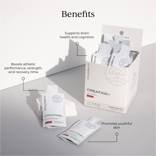 CYMBIOTIKA Mushroom & Creatine+ Supplement - Boost Energy & Recovery, Vegan, 6 Organic Mushrooms