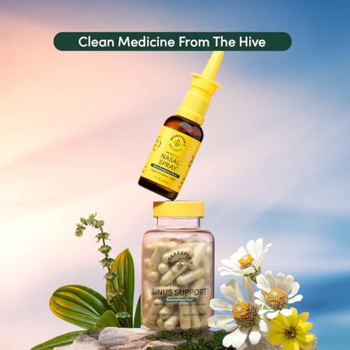 Beekeeper's Naturals Nasal Spray - Clears Congestion, Moisturizes, Natural Ingredients - 1 fl oz