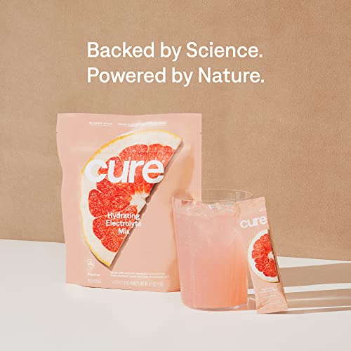 Cure Hydrating Electrolyte Mix - Rapid Hydration, No Added Sugar, Vegan & Paleo - 28 Packets