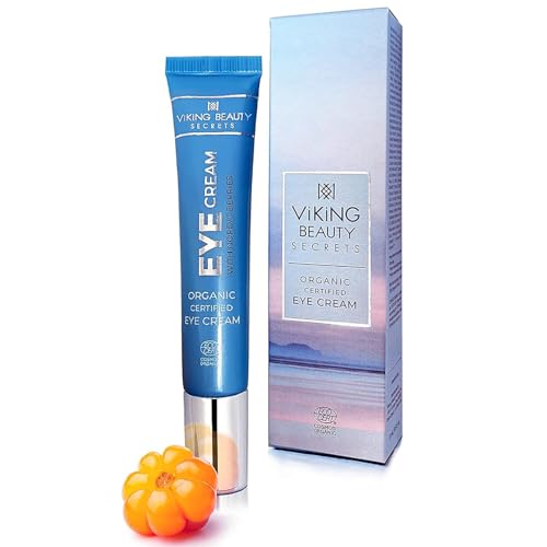 Viking Beauty Secrets Eye Cream - Hydrating, Reduces Dark Circles, Certified Organic - 0.5oz