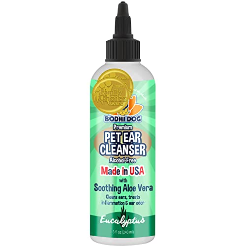 Bodhi Dog Ear Cleaner - Soothing Aloe Vera Formula for Itchy Ears, Alcohol-Free - 8oz
