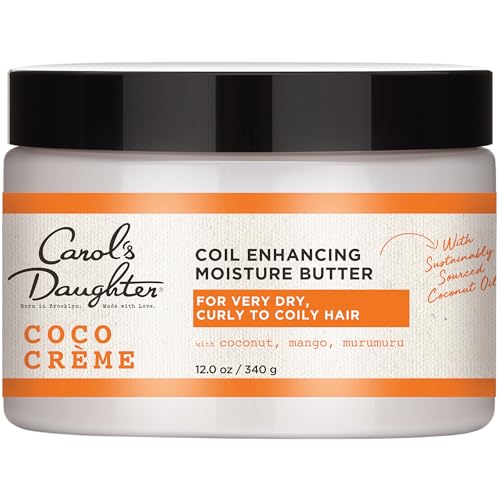 Carol's Daughter Hair Cream - Deep Moisture for Curly Hair, Paraben & Silicone Free - 12oz
