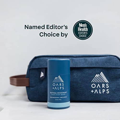 Oars + Alps Skin Care Set for Men - Hydrating Face Wash, Eye Roller, Deodorant & Lip Balm - 5 Items