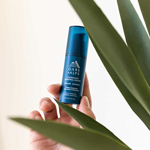 Oars + Alps Face Serum - Reduces Fine Lines, Hydrates with Peptides & Squalane - 0.7 Fl Oz