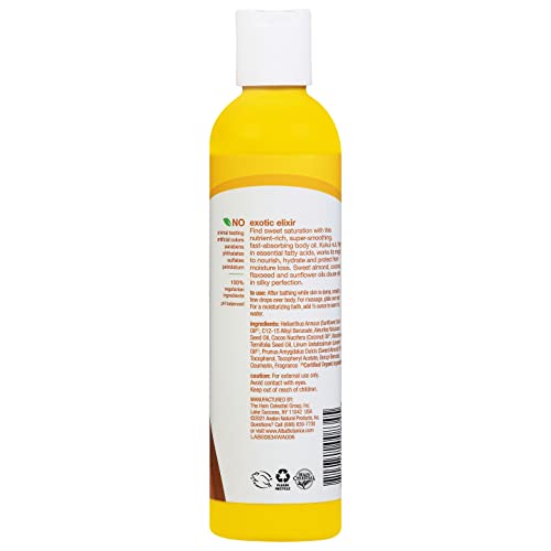 Alba Botanica Body Oil - Deep Moisturizing Kukui Nut, 100% Vegetarian, 8.5 Oz