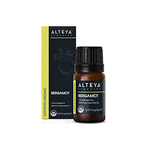 Alteya Organics Bergamot Essential Oil - USDA Organic, 100% Pure, Therapeutic Grade - 0.17 Fl Oz