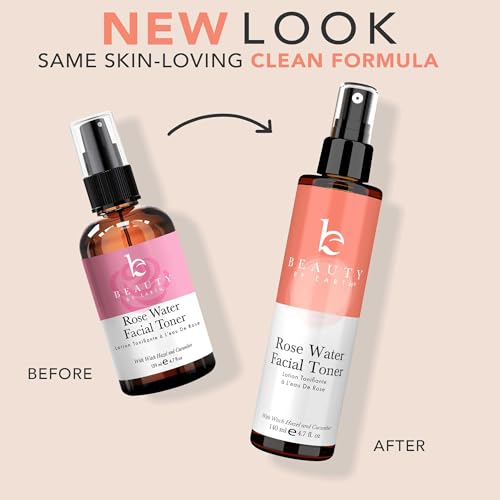 Rose Water Face Toner - Hydrating, Alcohol-Free, Reduces Redness, Refines Pores - 8oz