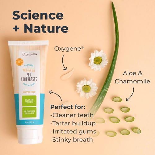 Oxyfresh Dog Toothpaste - Fresh Breath & Tartar Fighter, Vet-Formulated - 4oz
