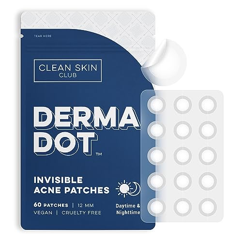 CLEAN SKIN CLUB Pimple Patches - Vegan Hydrocolloid for Rapid Acne Healing, 60 Count