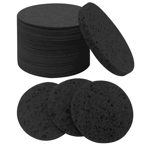Natural Cellulose Facial Cleansing Sponge Set - Gentle Exfoliation, Biodegradable - 50 Count
