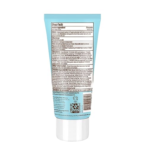 Babo Botanicals Sunscreen - Zinc Oxide SPF50, EWG Verified, Fragrance-Free, Water-Resistant - 3oz