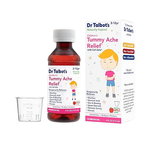 Dr. Talbot's Children's Tummy Ache Relief - Natural Ingredients, Apple Flavor, 4 Fl Oz