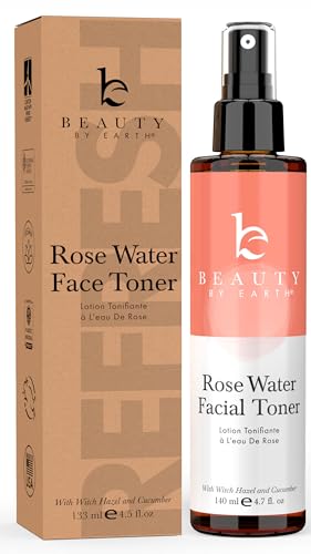 Rose Water Face Toner - Hydrating, Alcohol-Free, Reduces Redness, Refines Pores - 8oz