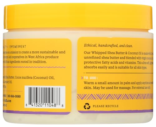 Alaffia Body Butter - Moisturizing Coconut Oil & Wild Lavender, Certified Organic - 4oz