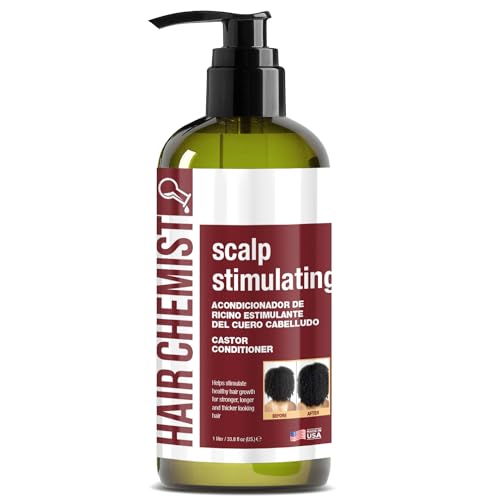 Hair Chemist Scalp Stimulating Castor Oil Conditioner - Nourishes, Reduces Frizz, 33.8oz