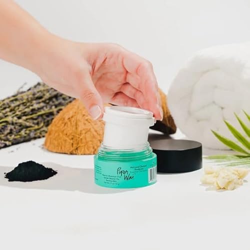 PiperWai Natural Deodorant Cream - Long-lasting Odor Protection, Aluminum Free, Refillable - 50g