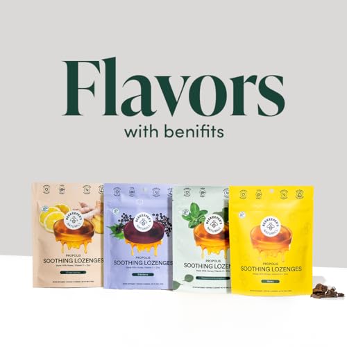 Beekeeper's Naturals Throat Lozenges - Immune Support with Honey, Vitamin D & Zinc - 14 Ct