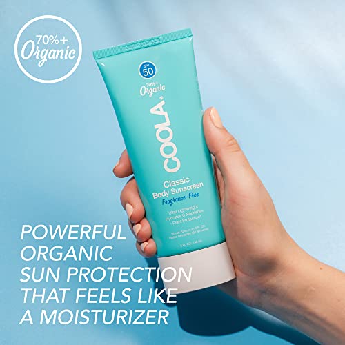 COOLA Organic Sunscreen SPF 50 - Plant-Powered Protection, Vegan & Gluten Free - 5 Fl Oz