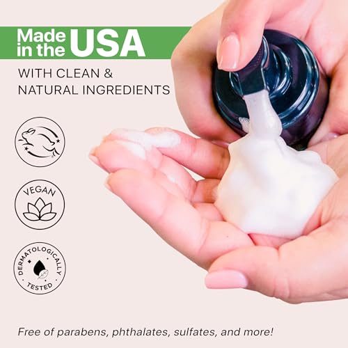 Foaming Face Wash - Deep Cleansing, Non-Drying, Gentle with Aloe Vera & Glycerin - 8oz