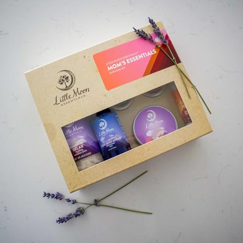 Little Moon Essentials Bath & Body Set - Relaxing Self-Care Kit, Vegan & Natural - 6 Items