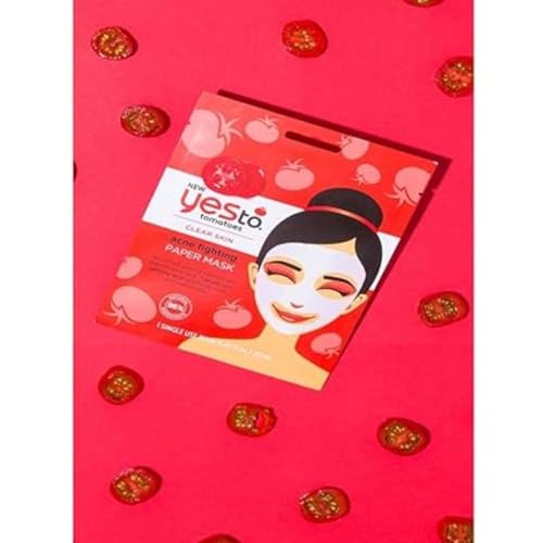 Yes To Tomatoes Face Mask - Detoxifies & Controls Blemishes, Plant-Based - 1 Count