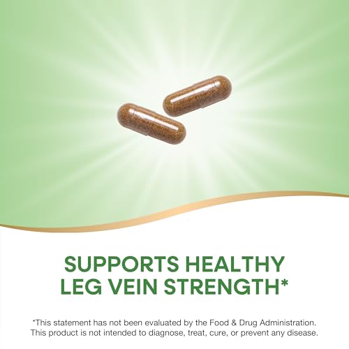 Nature's Way Herbal Supplement - Supports Leg Vein Strength, 6-Herb Blend, Vegan - 60 Capsules
