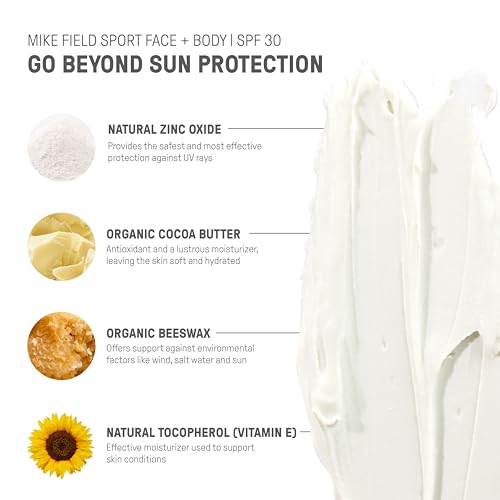 Raw Elements Mike Fields SPF 30 Sunscreen - Broad-Spectrum, Reef-Friendly, Water-Resistant - 1.8oz